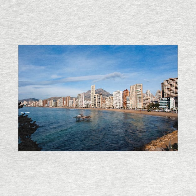 Benidorm Levante Beach Costa Blanca Spain by AndyEvansPhotos